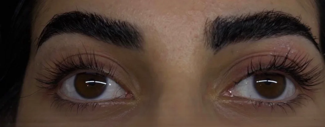 Regard complet après rehaussement de cils au studio M_studioliss